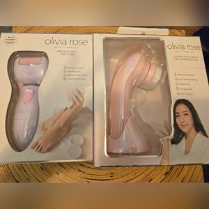 Olivia Rose bundle electric foot file and face brush